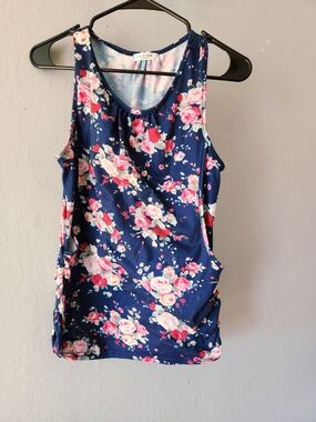 Ekouaer Medium Floral Breastfeeding/nursing Tank Top